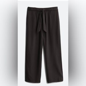 Chenault Girl Cropped Paper-bag Woven Pants